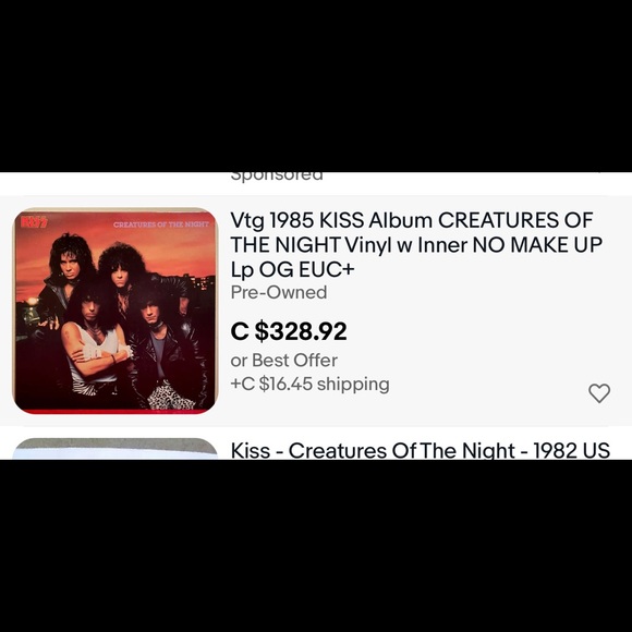 Kiss Creatures of the Night 1982 Polygram in plastic wrap record album LP RARE - Picture 4 of 5